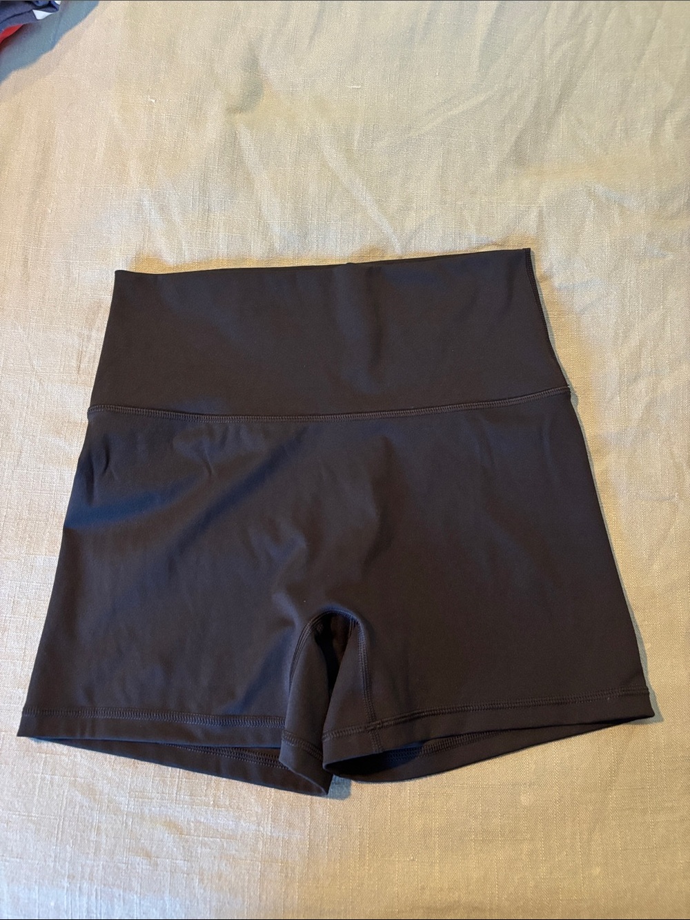aerie Black High-Rise Bike Shorts